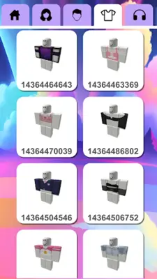 Outfit ID for Roblox android App screenshot 4